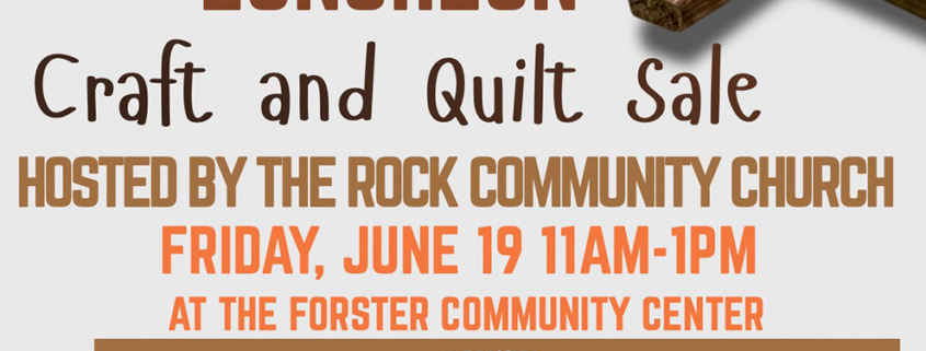 Community Luncheon Craft and Quilt Sale